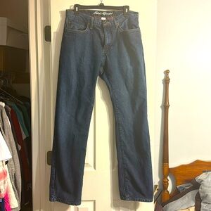 Eddie Bauer Flannel Lined Jeans 34x34 Excellent Condition